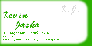 kevin jasko business card